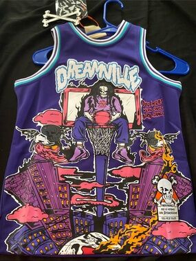 Dreamville Purple Graphic Kids Basketball Jersey